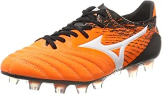 Mizuno P1GA175454 Morelia Neo KL MD حذاء كرة قدم للرجال، برتقالي Clownfish/White/Black