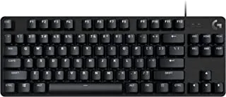 Logitech G413 TKL SE Mechanical Gaming Keyboard Compact Backlit with Tactile Switches, Anti Ghosting, Compatible Windows, macOS Black Aluminum, CD51918, 920-010446