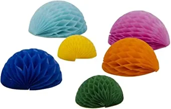 ملصقات Hema Mini Honeycomb من 6 عبوات ، متعددة الألوان