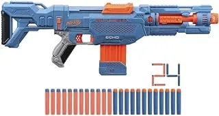 Nerf Elite 2.0 Echo Cs-10 Blaster – 24 Official Nerf Darts, 10-Dart Clip, Removable Stock And Barrel Extension, 4 Tactical Rails