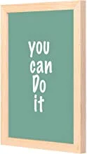 LOWHa you can do it Wall art with Pan Wood framed Ready to hang for home, bed room, office living room Home decor hand made wooden color 23 x 33cm By LOWHa