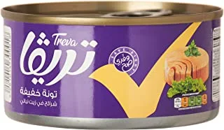Treva Tuna Light Meat In Vegetable Oil, 170G - Pack of 1
