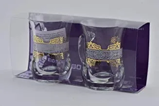 Wisteria Glass Mug set Siwar Gold/2PCS