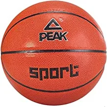 Peak Q144420 Unisex PU Basketball, Brown