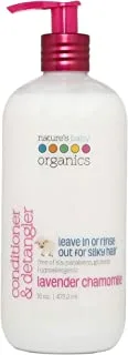 Nature's Baby Organics Conditioner & Detangler for Hair & Skin, Vanilla Tangerine, 8 oz | Babies, Kids, Adults! Natural, Moisturizing, Gentle, Rich, Hypoallergenic | Natural & Organic| No Synthetic