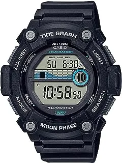 Casio Men's Digital Watch Clear Dial Resin Band WS-1300H-1AVDF.