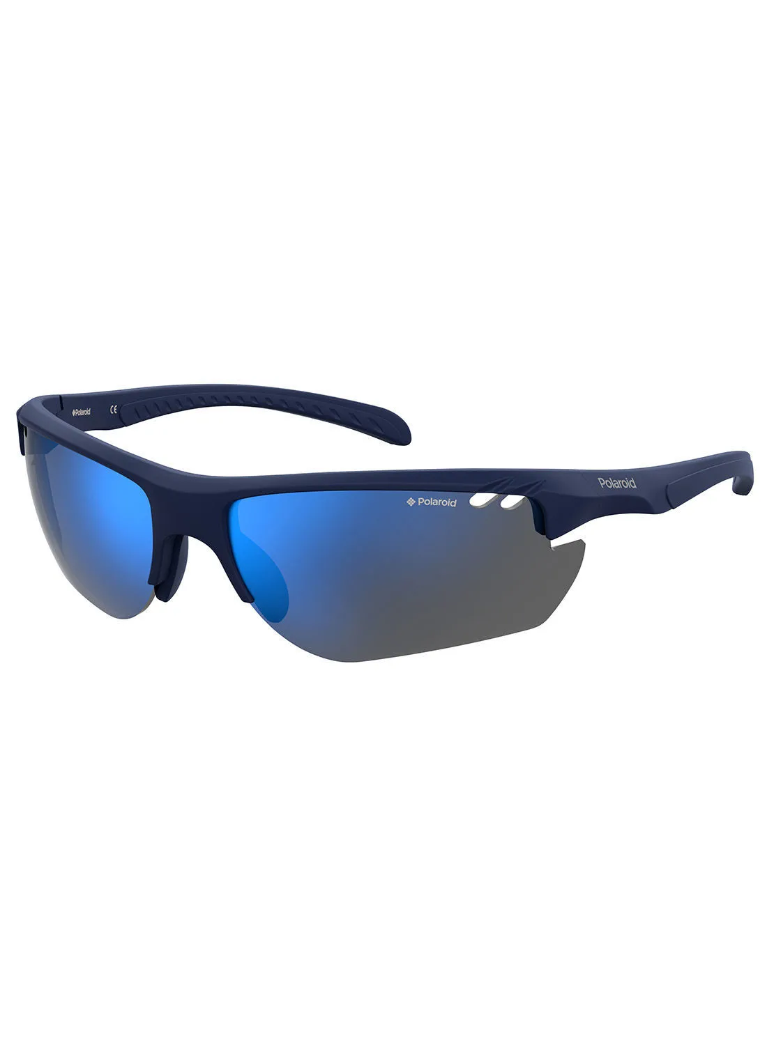 بولارويد Polaroid Polarized Square Eyewear Sunglasses PLD 7026 / S MTBL BLUE 72