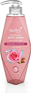 Sovi Soothing Body Wash 400 ml, Rosewater and Almond