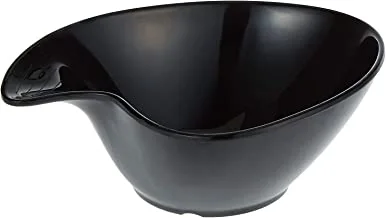 ServeWell 16.5 cm Horeca Medium Shell Bowl,Black,Melamine