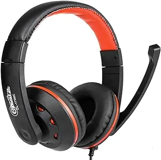 EDatalife Gaming headset with microphone suitable for Fortnite and online games, and for chatting during the game (Orange), medium - DL-1700C
