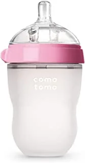Comotomo Natural Feel Baby Bottle, 250ml - Pink