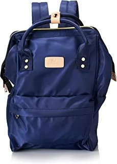 حقيبة يد للجنسين من Lavvento مع حقيبة ظهر بحزام للكمبيوتر المحمول ، لون أزرق
