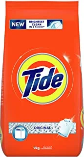 Tide Powder Laundry Detergent, Original Scent, 9 KG