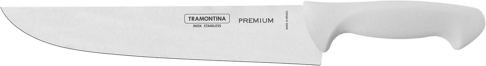 Tramontina Premium 10 Inches Kitchen Knife with Stainless Steel Blade and White Polypropylene Handle