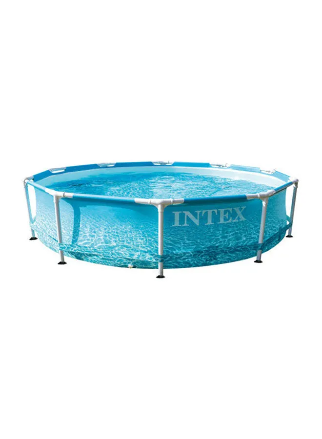 INTEX Beachside Frame Round Swimming Pool 305x76cm 