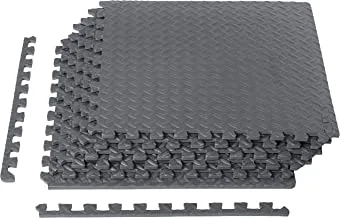 AmazonBasics EVA Foam Interlocking Exercise Gym Floor Mat Tiles