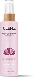 Clenz moisturizing refreshing lotus flower face & body mist 150 ml