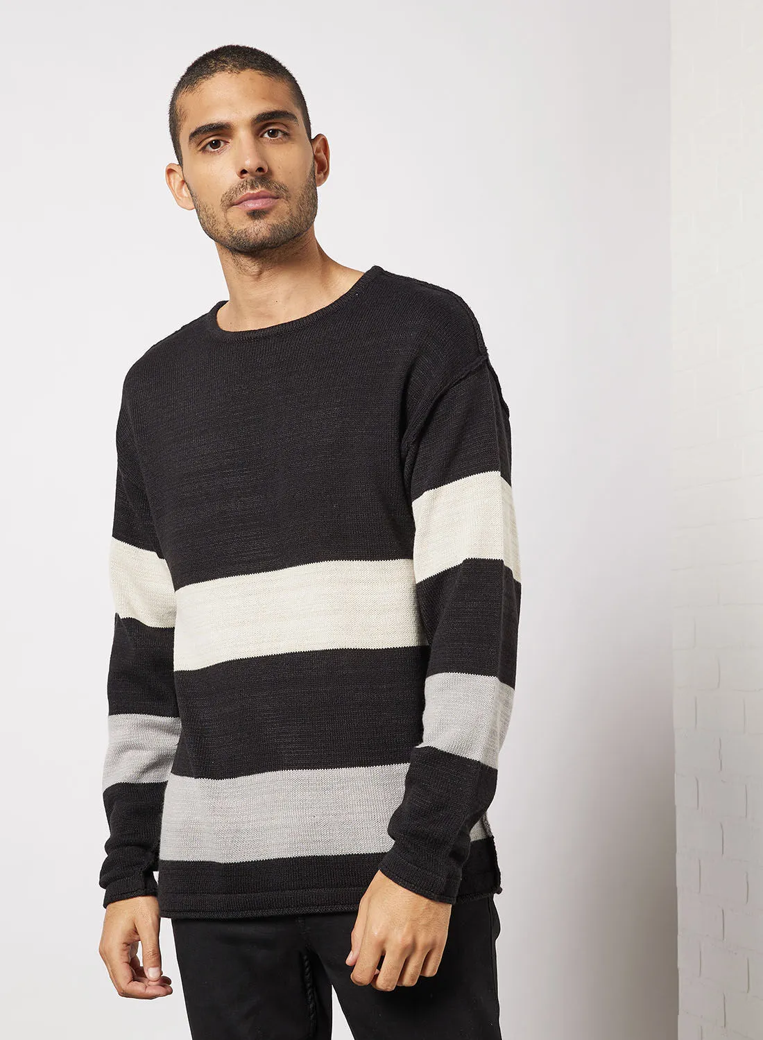 ONLY & SONS Striped Sweatshirt