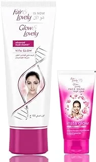 Glow and lovely multivitamins cream 100 gm + Glow and lovely face wash 45 ml (free), White