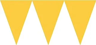 Amscan Paper Pennant Banner, 15-Feet Length, Yellow