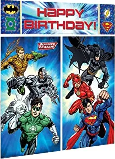 Justice League Scene Setters Wall Decorating Kit, Birthday 59