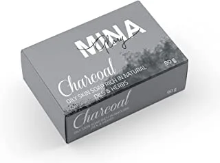 Mina Glory Activated Charcoal Black Soap, 90 Gm