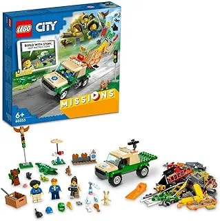 مجموعة مهام إنقاذ الحيوانات البرية 60353 من LEGO® City (246 قطعة)