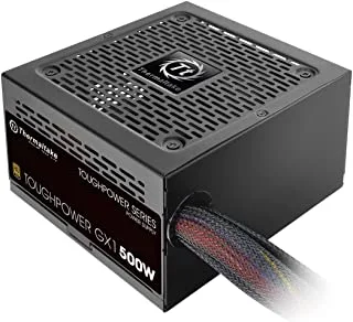 Thermaltake Toughpower GX1 500W Gold Power Supply Unit, Active PFC, 80 PLUS Gold Certification, Ultra Quiet 120mm Cooling Fan, 24-pin Power Connector, 12V ATX (4+4 Pin), 6+2pin PCI-E Connector x 2