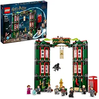 LEGO 76403 Harry Potter The Ministry of Magic, Modular Model Building Toy with 12 Character Minifigures and Transformation Feature, Collectible Wizarding World Gifts for Kids, Boys & Girls