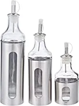 مجموعة زجاجات الزيت والخل من هارموني OR027 - 3 قطع