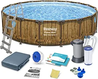 Bestway Power Steel Swim Vista Series Pool Set 488cm x 122cm, Multicolor, 56725