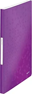 Leitz Wow Pp Display Book A4 40 Pockets Purple