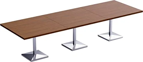 MahmayiAREan 500PE - طاولة مؤن معيارية مكونة من 12 مقعدًا | طاولة المؤن للأماكن الداخلية والخارجية وغرفة المعيشة واستخدام المطبخ __ 160 سم _ الجوز الداكن