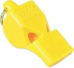 صافرة الأمان الكلاسيكية مع حبل قصير من فوكس 40 ، أصفر