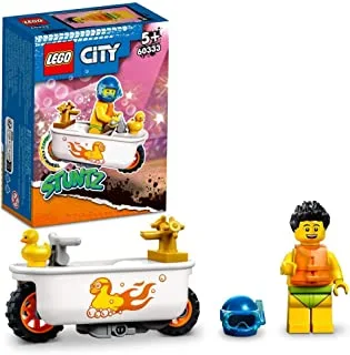 LEGO® City Bathtub Stunt Bike 60333 Building Kit (14 Pieces)