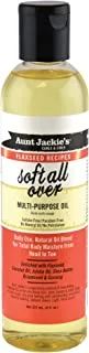 Aunt Jackie's Flaxseed Recipes Soft All Over, Multi-Use Oil For Hair And Body, Enriched With Flaxseed, Avocado, Coconut Oil And Marshmallow Root, 8 Ounce Bottle