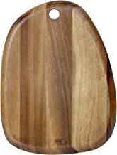 BILLI® Pebble Shaped Acacia Cutting Board, Serving Board, 33x24 cm (Natural Acacia) Made in Thailand