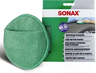 Sonax Care Pad for Plastics (1 Piece) - Cleans and Thorougly Applies Plastic Care Products in the Car's Interior. Comfortable Ergonomic Handling. Washable | Item No. 04172000