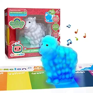 WOW! STUFF Musical Colour CoComelon Sheep | Pre-School Learning Toy and Night Light for Toddlers, Girls and Boys | Ages 2