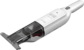 BLACK+DECKER Cordless 12V Handheld Dustbuster Vacuum, 22 Air Watts,11 Mins Runtime, Ultra Wide Extendable Nozzle, 1.5Ah Battery, White Color, HLVC315J11-GB,