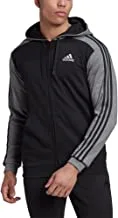 adidas Mens Essentials Mélange French Terry Full-Zip Hoodie Jacket