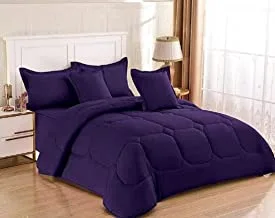 HOURS Medium Filling Comforter 6 Piece Set King Size Hours-197 Multicolor