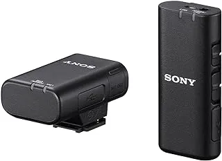 Sony ECM W2Bt Wireless Microphone With Bluetooth Connectivity For Vlog Black KSA Version With KSA Warranty Support