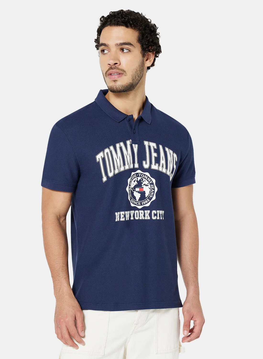 TOMMY JEANS College Logo Polo