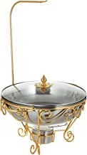 Harmony Gold Decal Stainless Steel Chafing Dish With Hook 6L