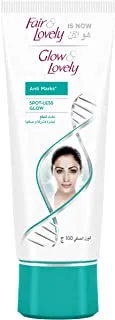 Glow & Lovely Formerly Fair & Lovely Face Cream With Vita Glow Anti Marks For Glowing Skin 100G, White