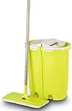 Self-Wash and Squeeze Flat Mop With Bucket, Green, 2018-032-1