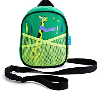 Brica By-My-Side Toddler Safety Harness Backpack With Leash, Giraffe, Green