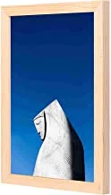 LOWHa Gray Statue Wall art with Pan Wood framed Ready to hang for home, bed room, office living room Home decor hand made wooden color 23 x 33cm By LOWHa