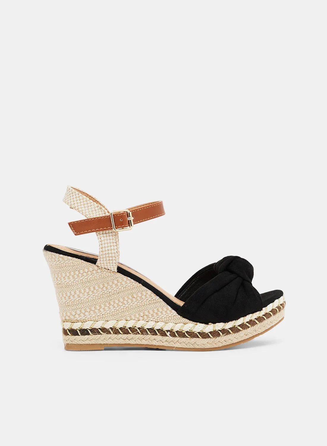 Spot-On Suedette Wedge Sandals
